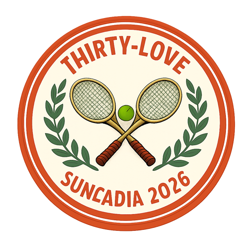 The Thirty-Love Classic embroidered hat patch